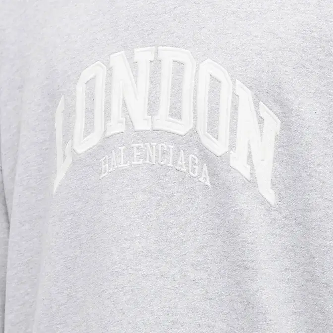 Balenciaga Wide Fit London Logo Popover Hoody | Where To Buy | 674986 ...