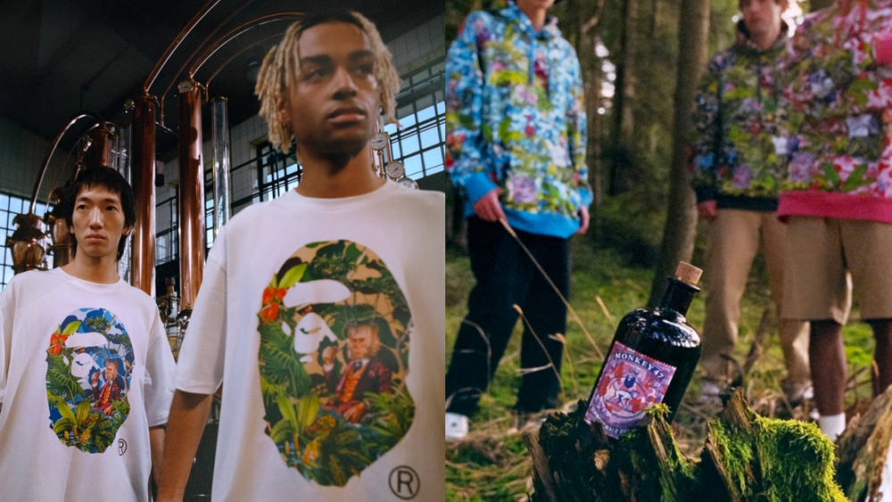 Get Tipsy With This Latest BAPE x Monkey 47 Collaboration