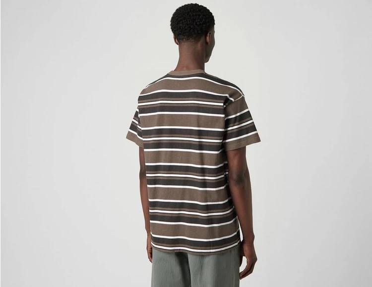 Carhartt WIP Corfield Stripe T-Shirt Multi Brown Back
