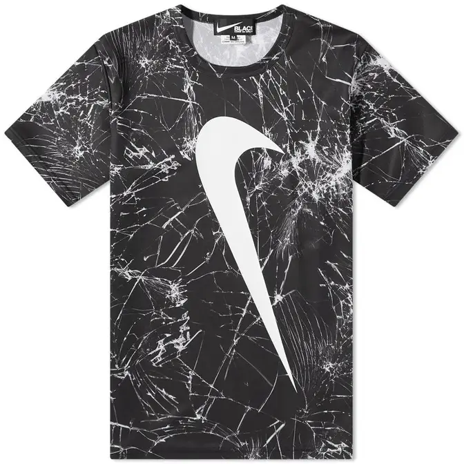 CDG Black X Nike Large Swoosh T Shirt Where To Buy The Sole Supplier