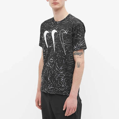 CDG Black x Nike Vertical Multi Swoosh T-Shirt CDG Black x Nike Vertical Multi Swoosh T-Shirt