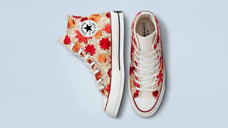 Converse Chuck 70 Embroidered Flowers High Multi