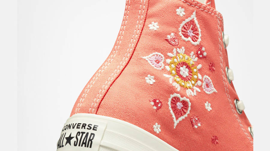 Converse Chuck Taylor All Star Floral Embroidery Bright Madder Where To Buy A02203C The