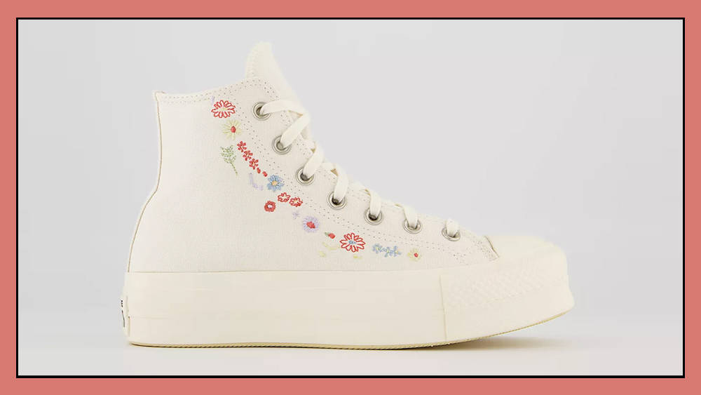 Converse Chuck Taylor Floral Platform High White Multi