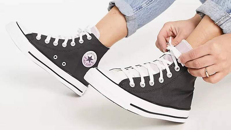 Converse Chuck Taylor Ombre High Black White Plum