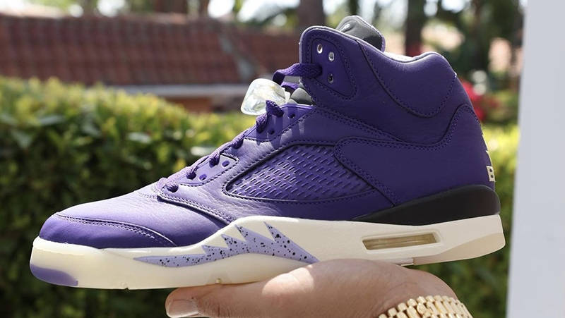 DJ Khaled x Air Jordan 5 We The Best Purple Side