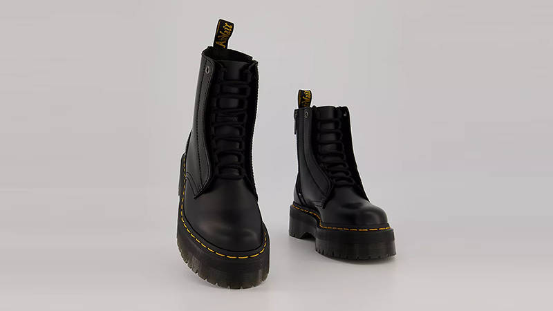 Dr. Martens Jarrick 8 Tie Boots Black Smooth