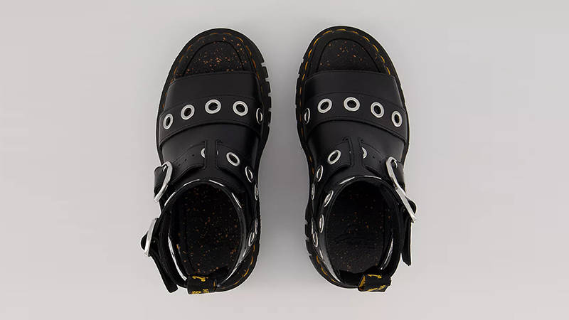 Dr Martens Ricki Silver Hardware Sandals Black