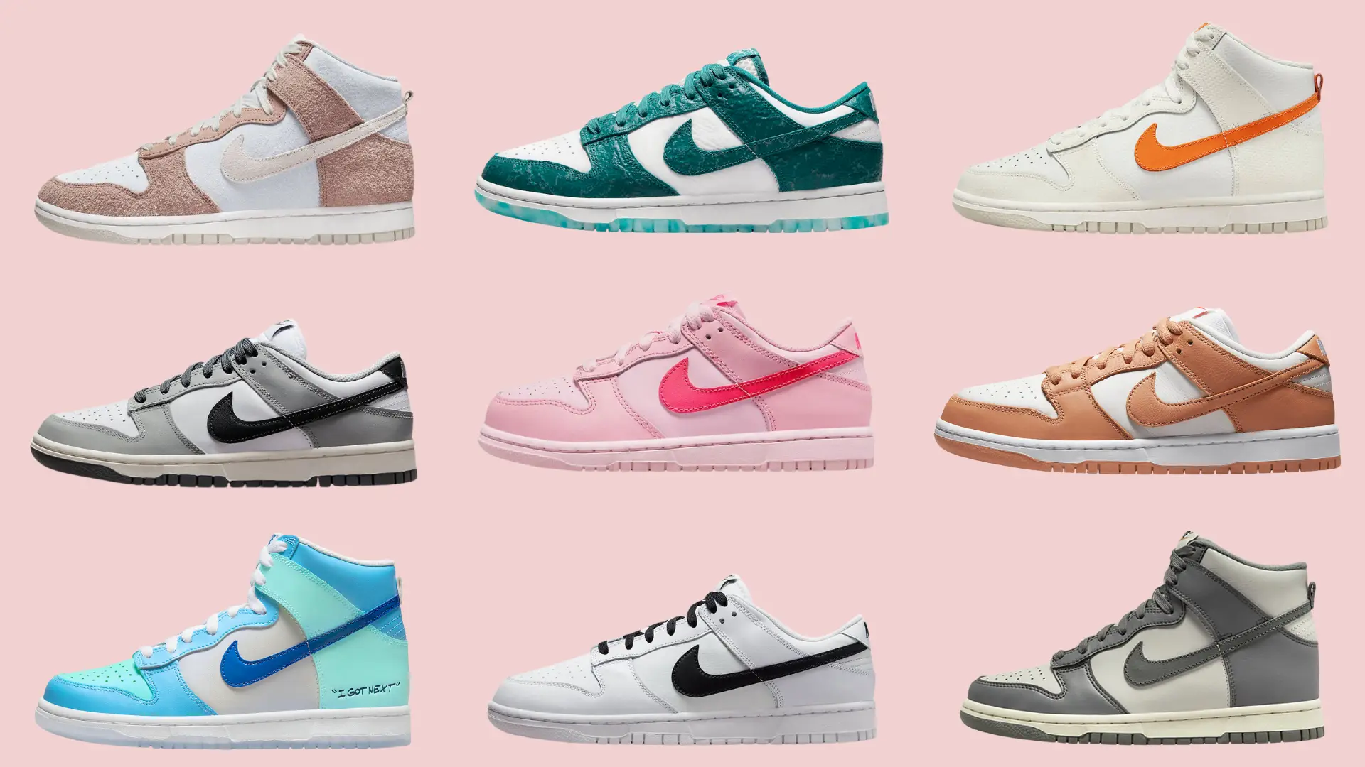 all nike dunks