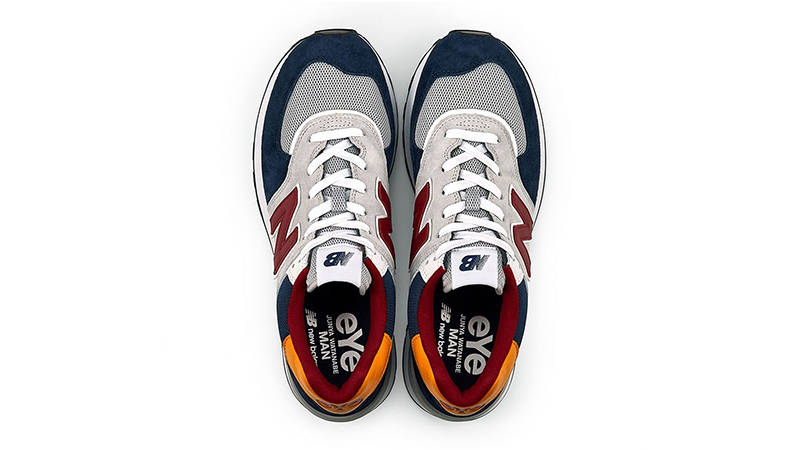eYe Junya Watanabe MAN x New Balance 574 Legacy Grey Navy Top 2