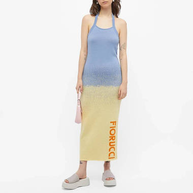 Fiorucci Ombre Logo Knitted Dress