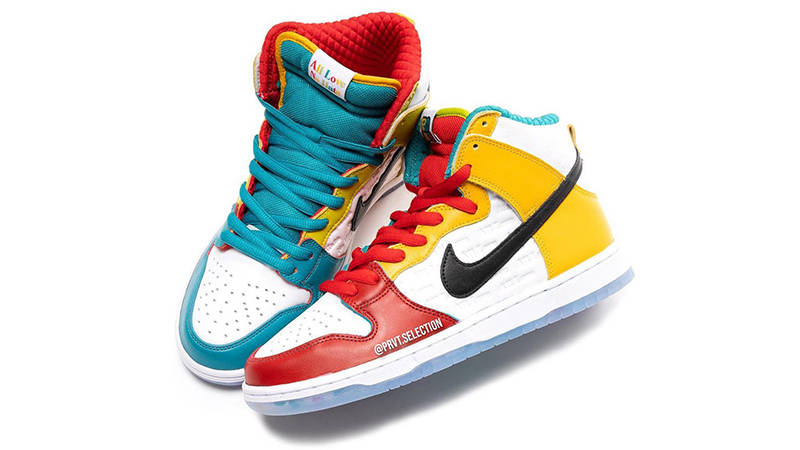 FroSkate x Nike SB Dunk High All Love No Hate Multi | Where To Buy