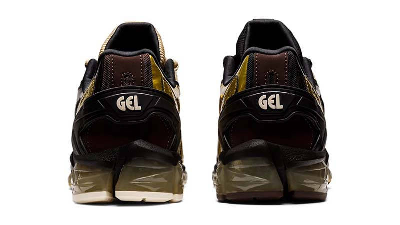 GmbH x ASICS Gel-Quantum 360 6 Rich Gold Black Coffee Back
