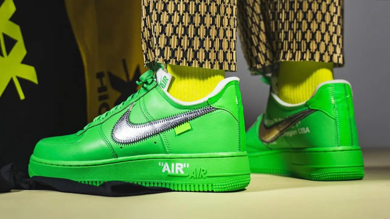 FIRST LOOK Off White Nike Air Force 1 Light Green Spark 