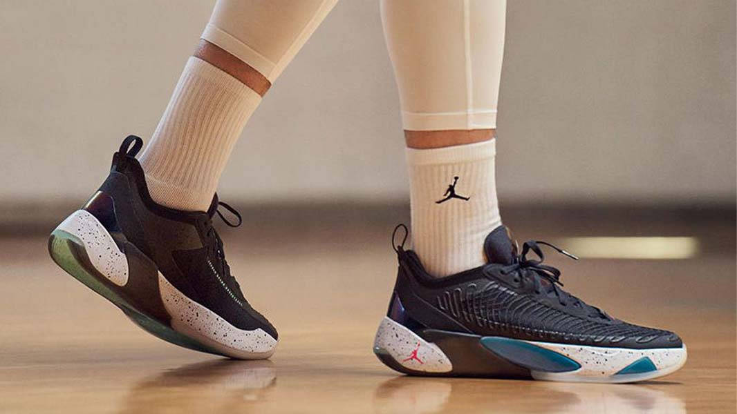 Jordan Luka 1 Black Dark Grey On Foot