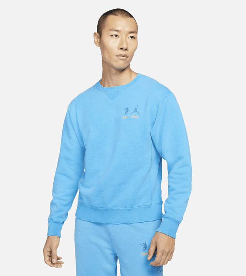 Jordan x UNION Fleece Crew Blue