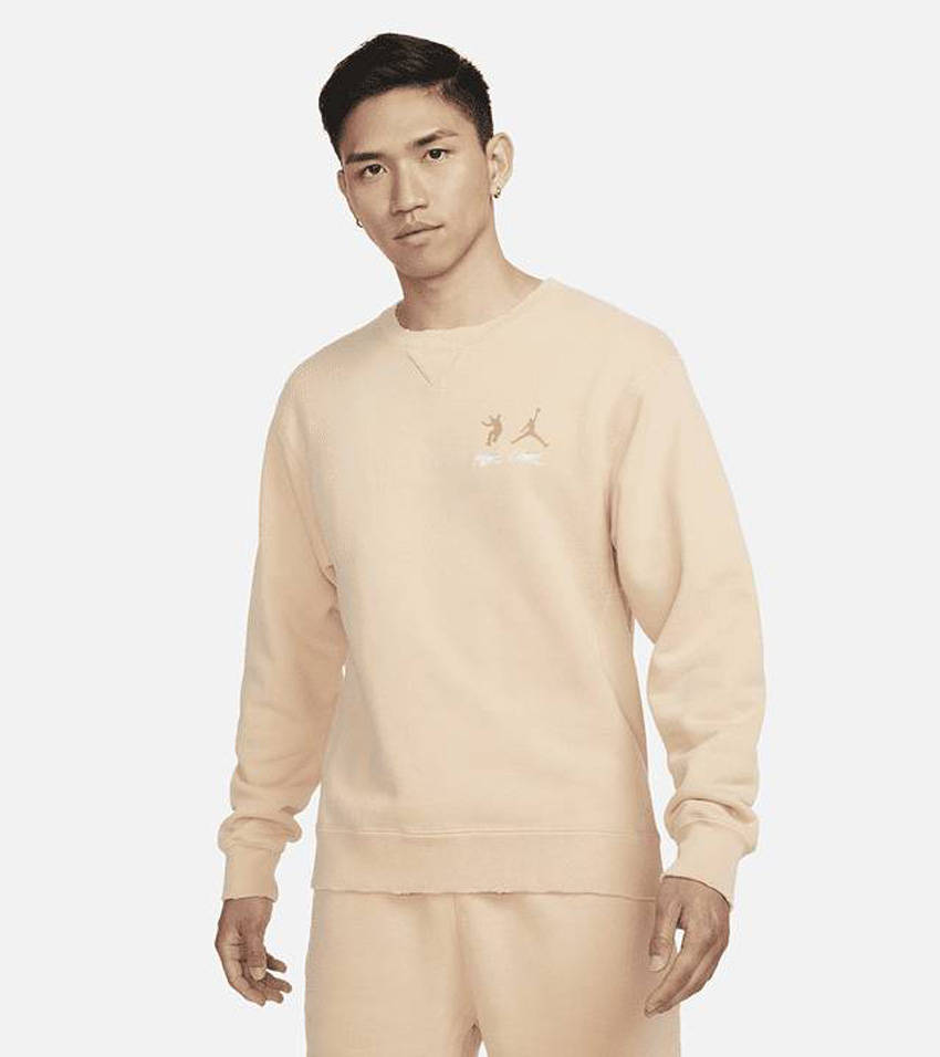 Jordan x UNION Fleece Crew Peach
