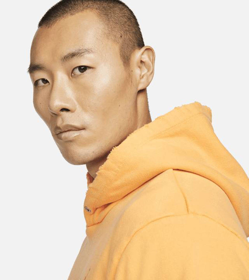Jordan x UNION Fleece Hoodie Sport Gold face