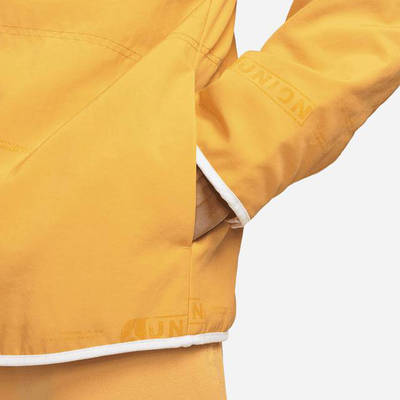 Jordan x UNION Reversible Jacket Yellow pocket