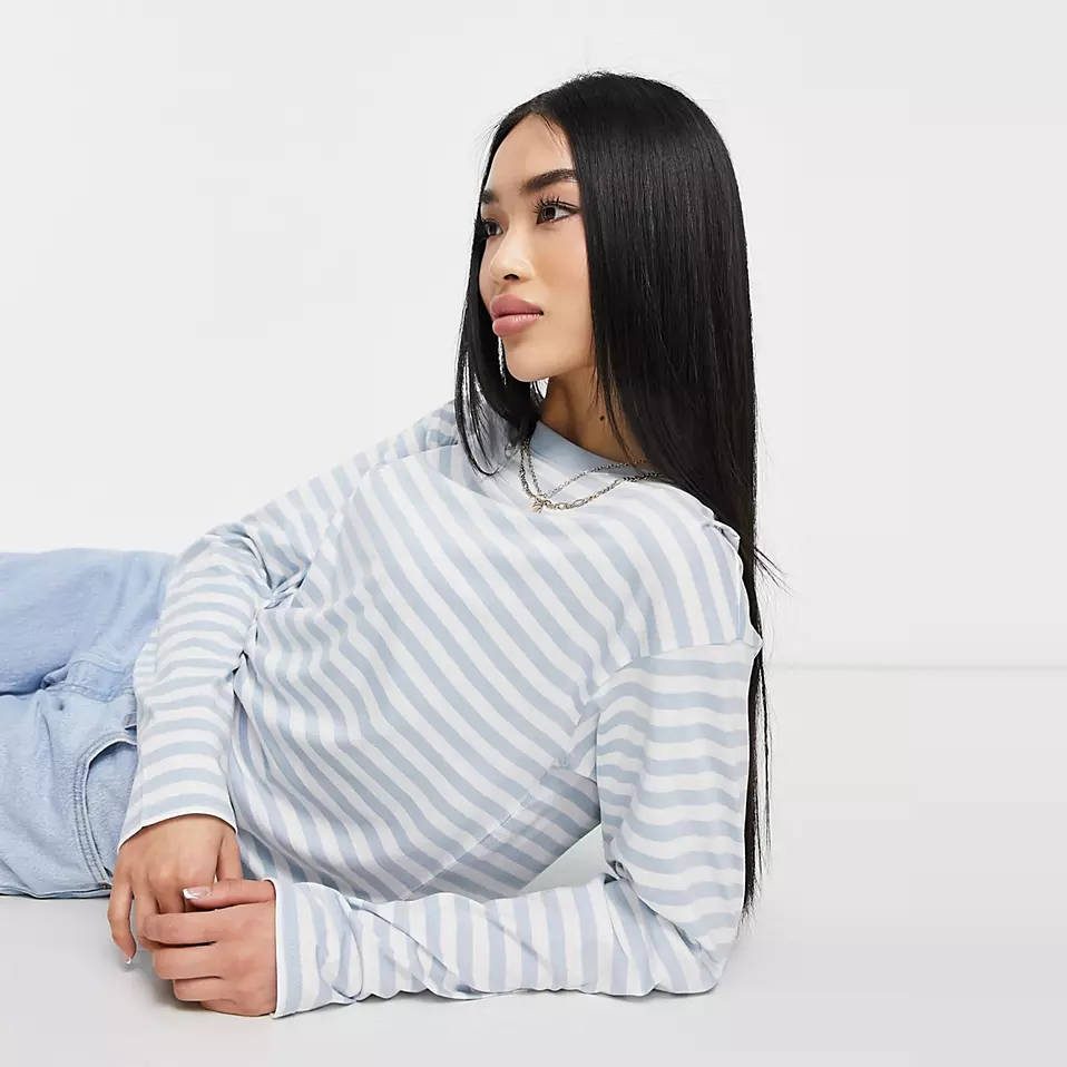 Monki Organic Cotton Long Sleeve T-Shirt