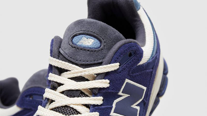 New Balance 2002R Blue Cream Brown Detail