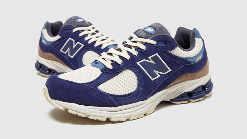 New Balance 2002R Blue Cream Brown Side 2