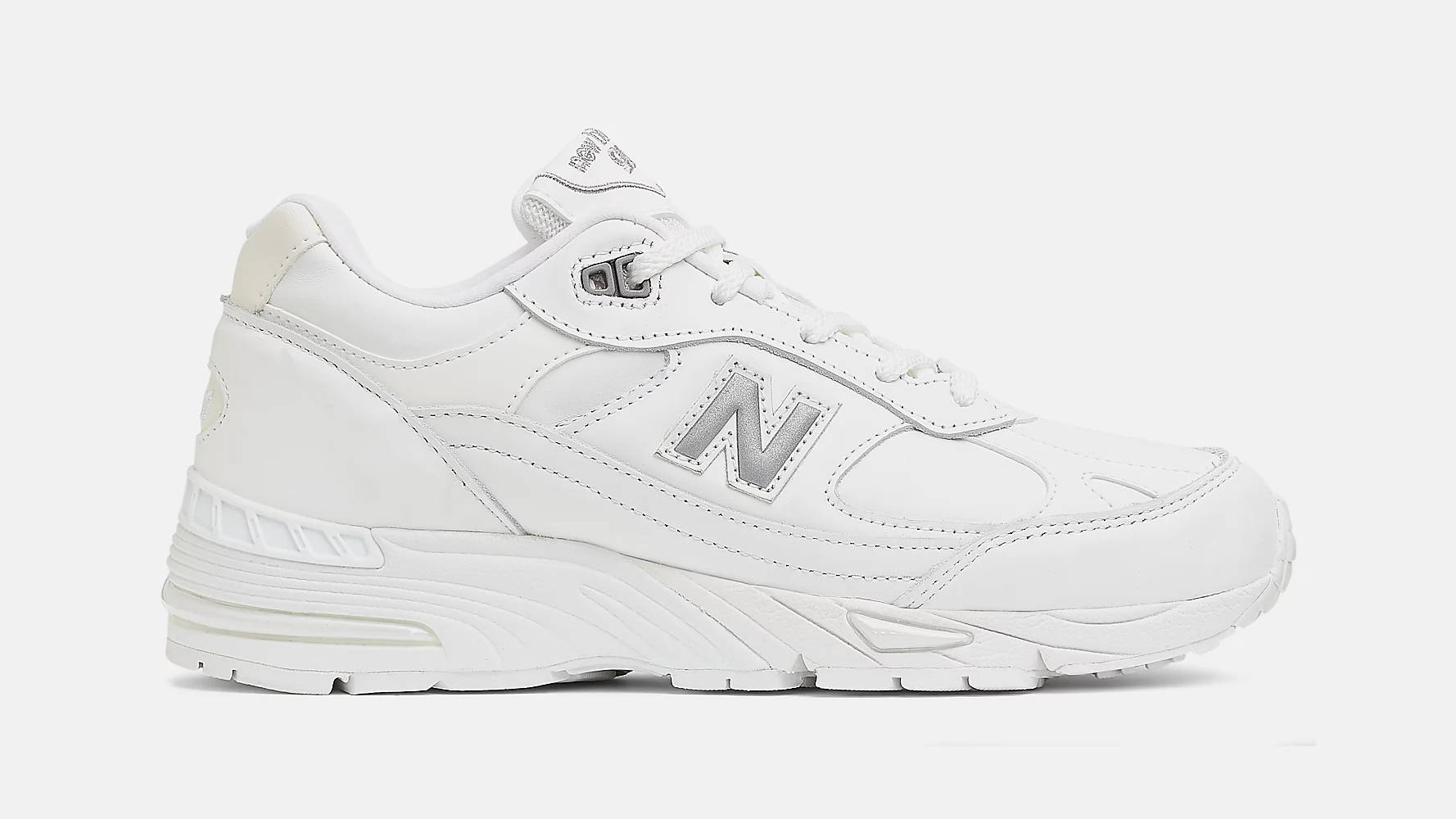 New Balance 991 Made in UK White Grey