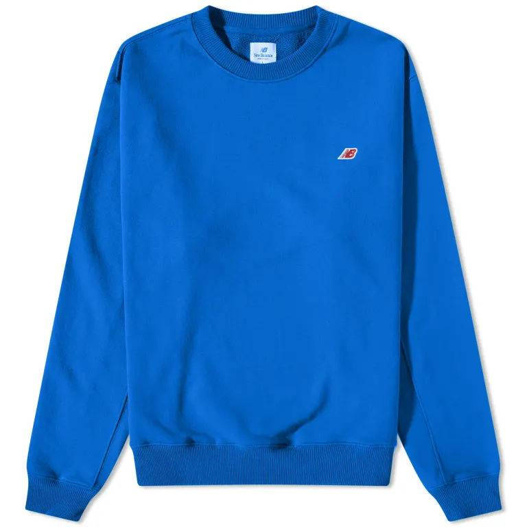 New Balance Made in USA Core Crew Sweat Team Royal Feature