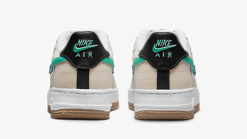 Nike Air Force 1 GS Spliced Swoosh Tan Green
