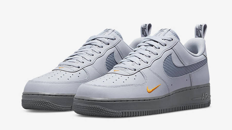 Nike Air Force 1 Low Cut-Out Swoosh Grey DR0155-001 front