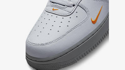 Nike Air Force 1 Low Cut-Out Swoosh Grey DR0155-001 toebox