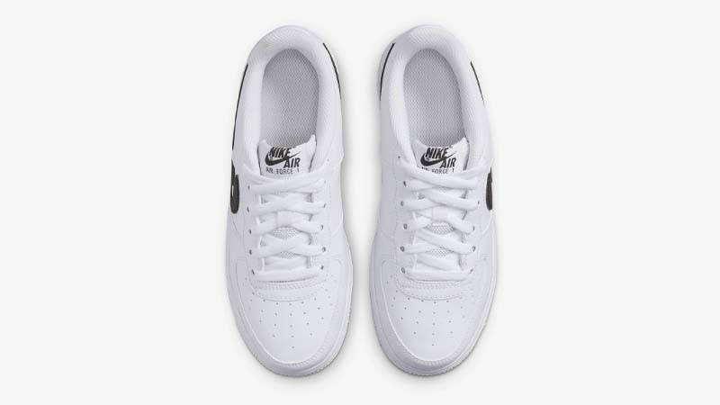 Nike Air Force 1 Low GS Cut Out Swoosh White Black