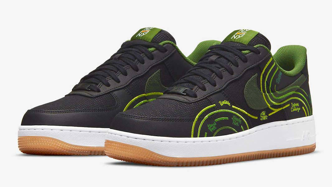 Nike Air Force 1 Low NY vs NY Black Front