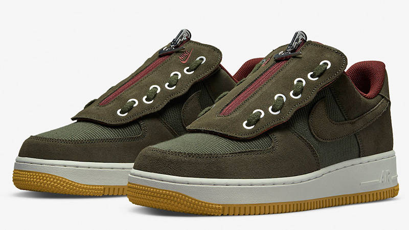 Nike Air Force 1 Low Shroud Olive DH7578-300 front