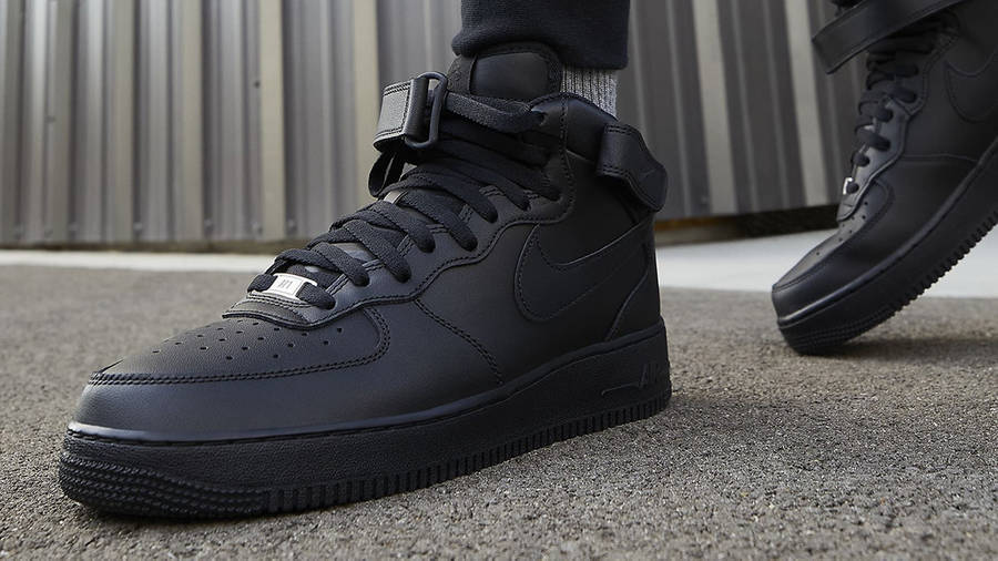 Nike Air Force 1 Mid Triple Black | Where To Buy | CW2289-001 | The ...