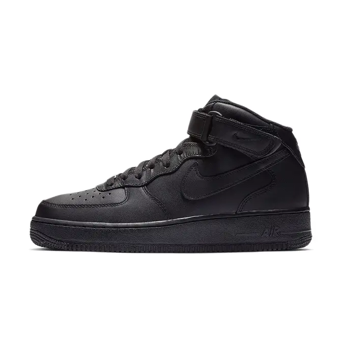 Nike Air Force 1 Mid Triple Black | Where To Buy | CW2289-001 | The ...