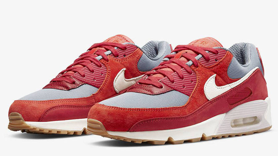 Nike Air Max 90 PRM Red Ivory DH4621-600 front
