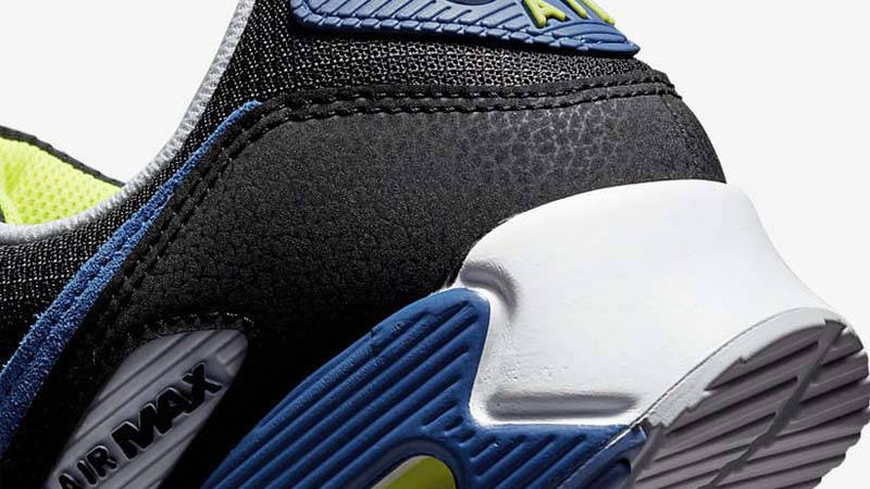 Nike Air Max 90 Royal Volt Black Closeup