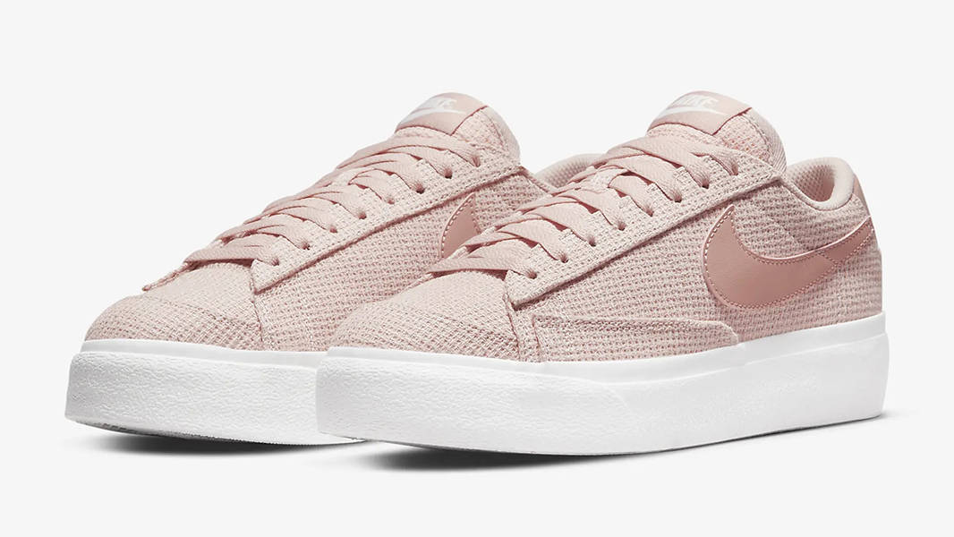 Nike Blazer Low Platform Cross Stitch Pink Oxford
