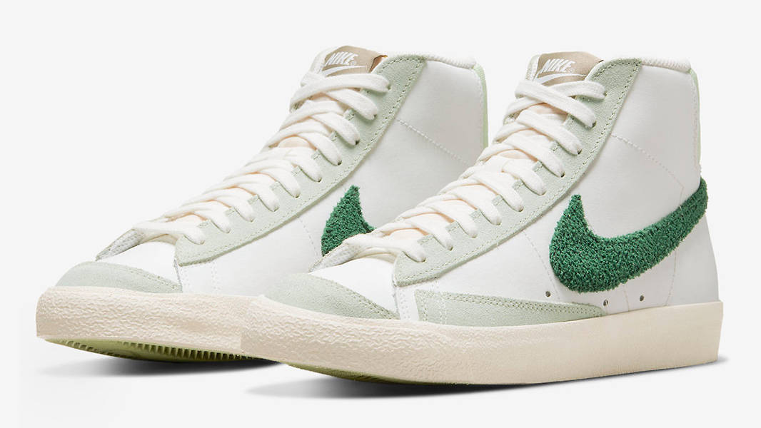 Nike Blazer Mid Chenille Swoosh White Green