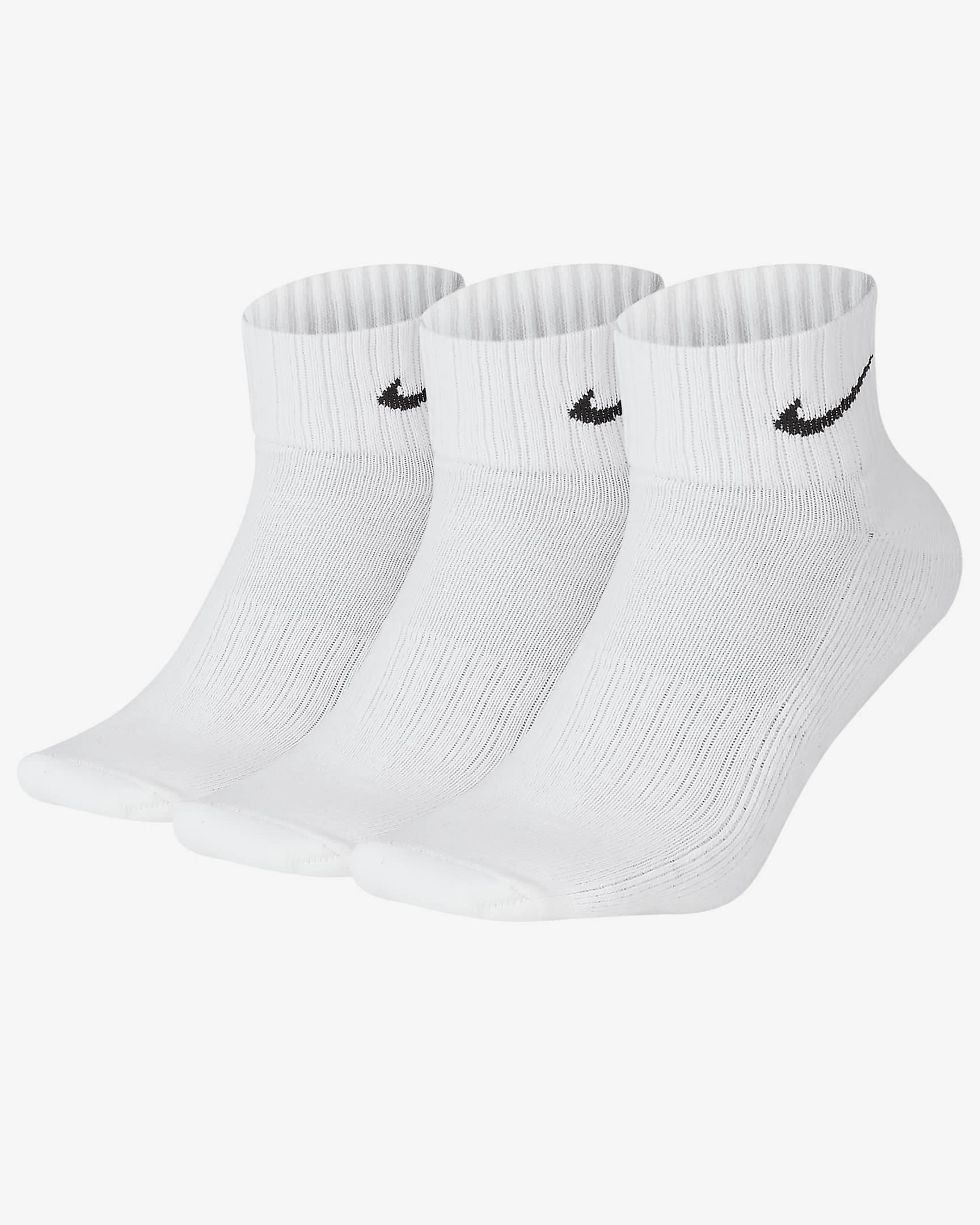 Nike Cushion Training Ankle Socks - White | The Sole Supplier