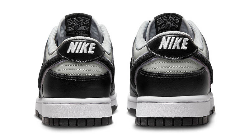 Nike Dunk Low Chenille Swoosh Grey Black DQ7683-001 Back