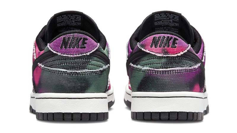 Nike Dunk Low Graffiti Purple Pink Back
