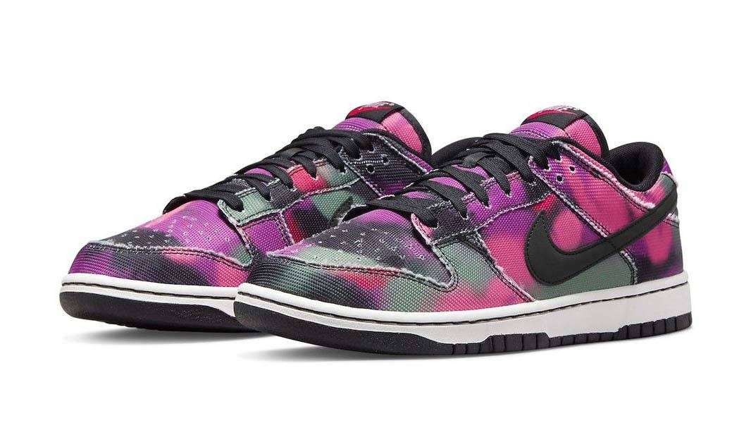 Nike Dunk Low Graffiti Purple Pink Front