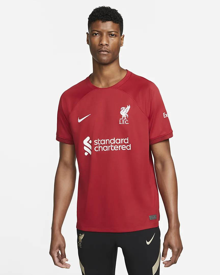 Nike Liverpool F.C. 2022/23 Stadium Home Dri-FIT Football Shirt - Red ...