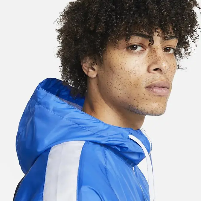 Nike Sportswear Hooded Woven Tracksuit Blue face