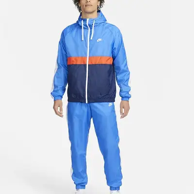 Nike Sportswear Hooded Woven Tracksuit Blue