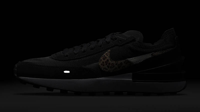 Nike Waffle One Black Leopard DJ9776-001 in dark