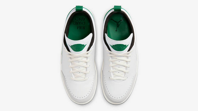 Nina Chanel Abney x Air Jordan 2 Low White Green DQ0560-160 Top