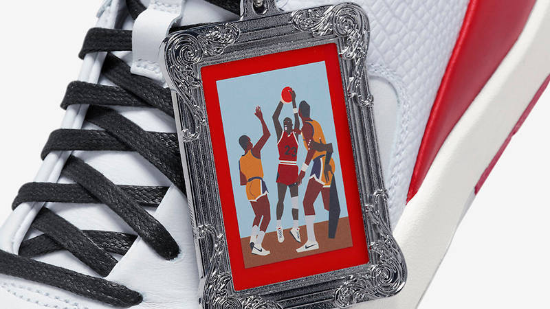 Nina Chanel Abney x Air Jordan 2 White Red DQ0558-160 Detail